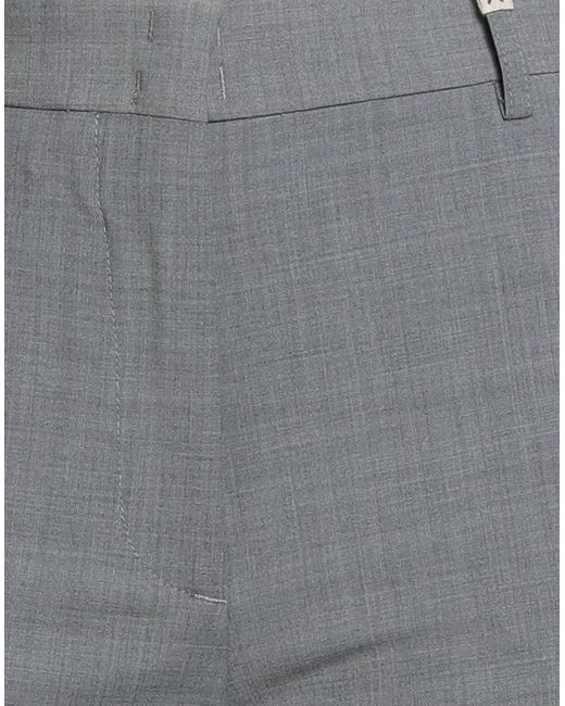 Myths Gray Pants Wool, Polyester, Elastane