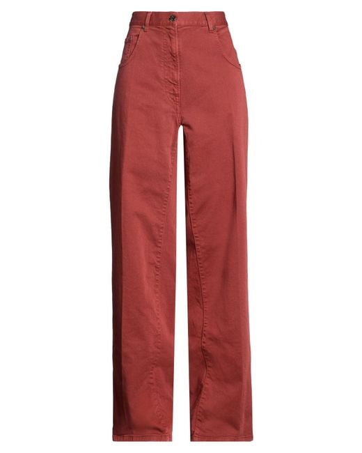 N°21 Red Pants Cotton, Elastane
