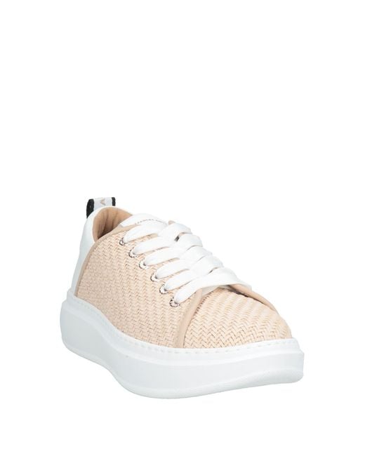Alexander Smith Natural Wembley Sneakers Leather