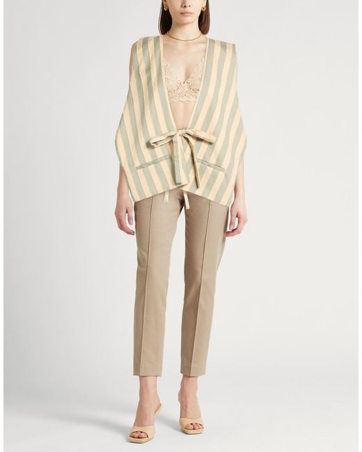 Alysi Natural Tailored Vest Cotton, Elastane