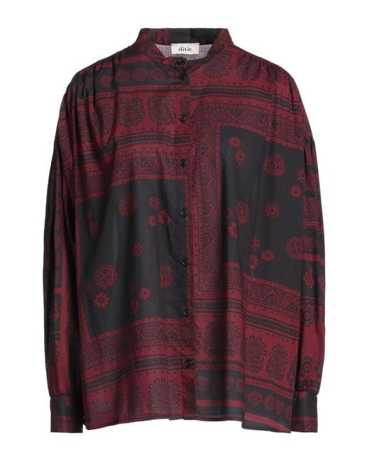 Dixie Purple Burgundy Shirt Cotton