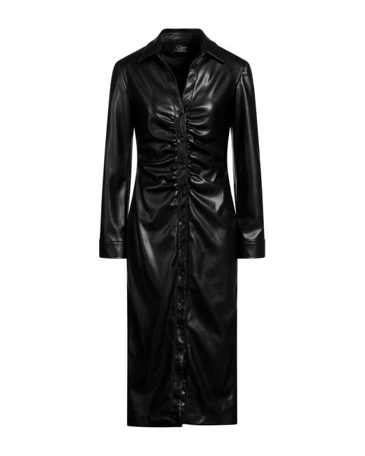 Clips Black Midi Dress