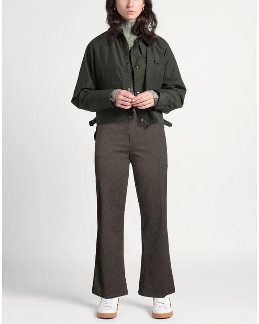 40weft Gray Pants Cotton, Elastane