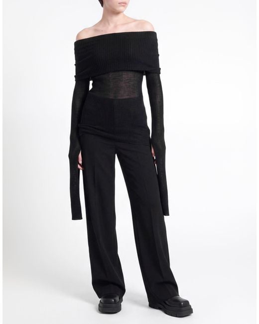 DES_PHEMMES Black Turtleneck Wool