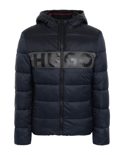 HUGO Blue Down Jacket for men