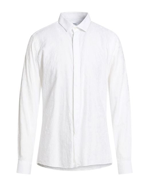 Emanuel Ungaro White Shirt Cotton, Viscose for men
