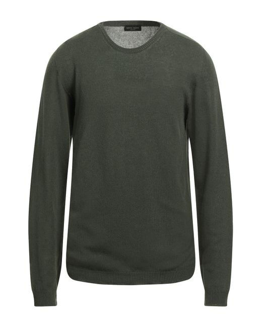 Roberto Collina Green Sweater Cashmere for men