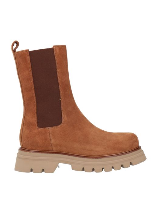 PAO PIANO ZERO Brown Ankle Boots
