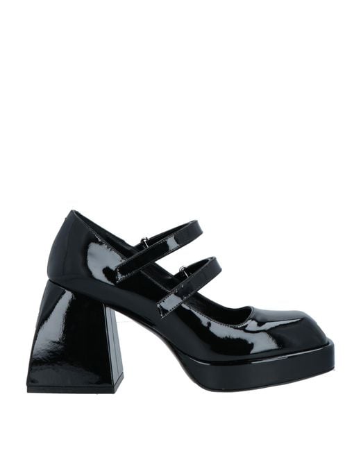 NODALETO Black Pumps Leather