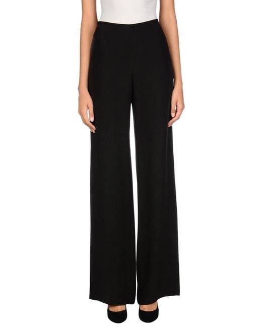 Armani Collezioni Black Pants Acetate, Silk