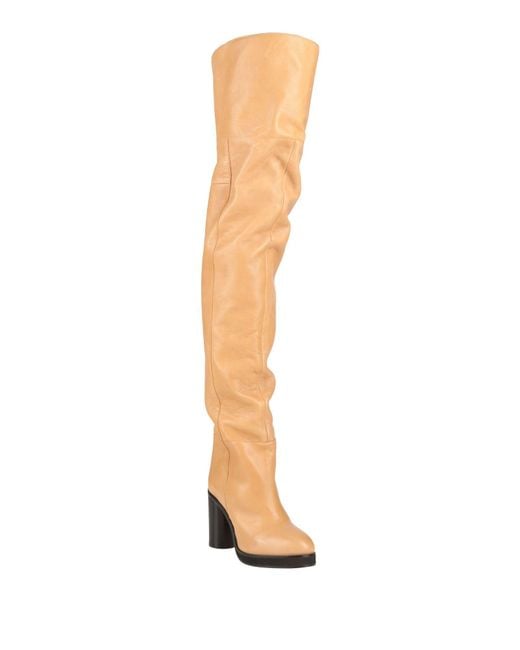 Isabel Marant White Apricot Boot Calfskin