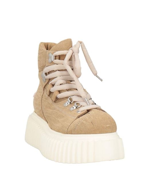 Agl Attilio Giusti Leombruni Natural Ivory Ankle Boots Textile Fibers