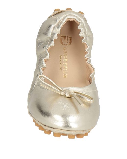 Divine Follie Natural Ballet Flats Leather
