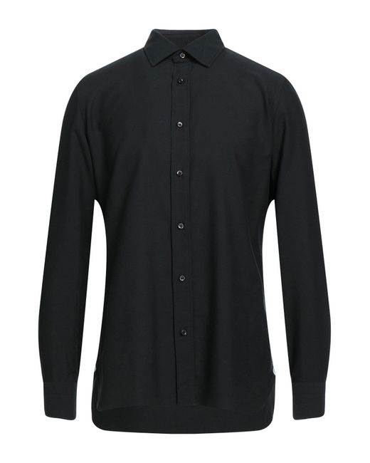 Luigi Borrelli Napoli Black Shirt for men