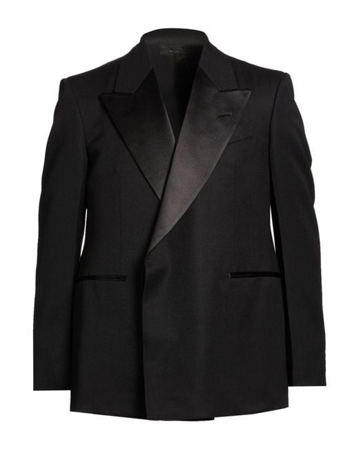 Dunhill Black Blazer Wool for men