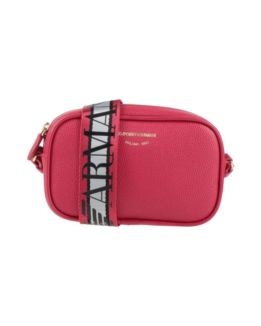 Emporio Armani Red Cross-Body Bag