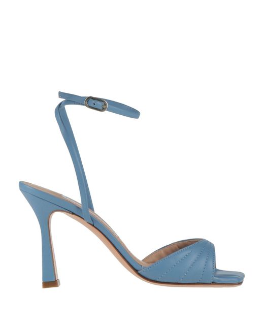 FRANCESCO SACCO Blue Light Sandals Leather