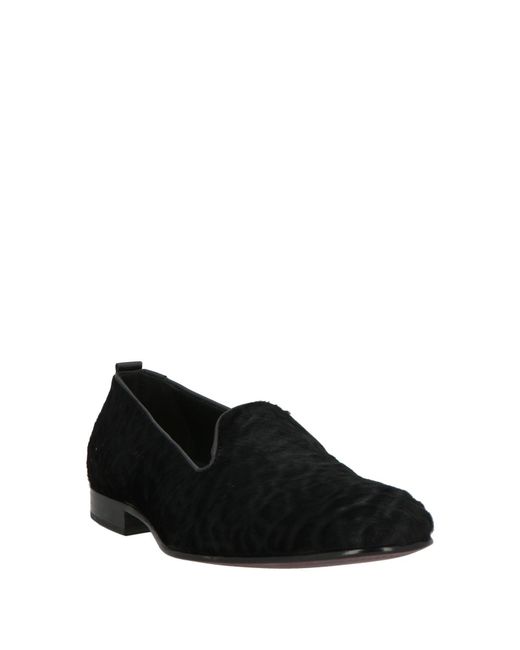 MICH SIMON Black Loafers Leather for men
