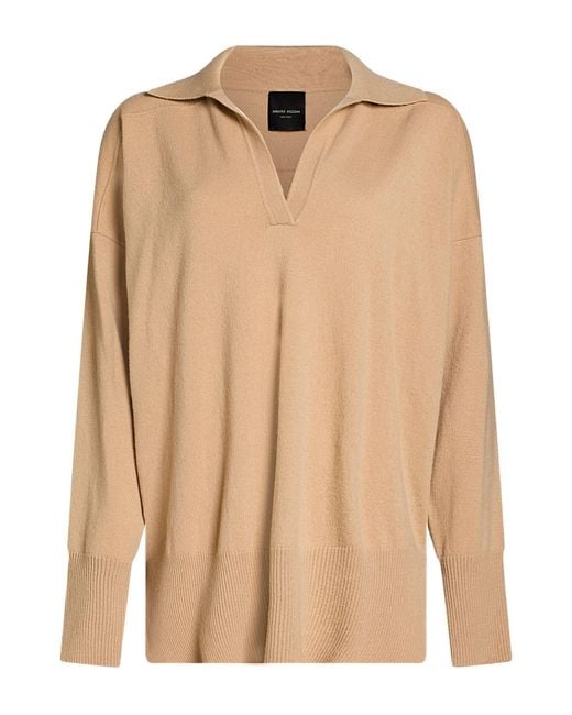 Pullover Roberto Collina de color Natural