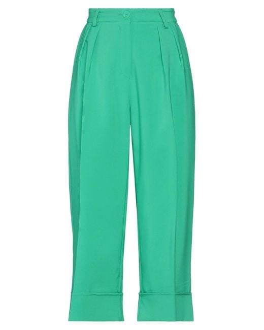 Siste's Green Pants Polyester, Elastane