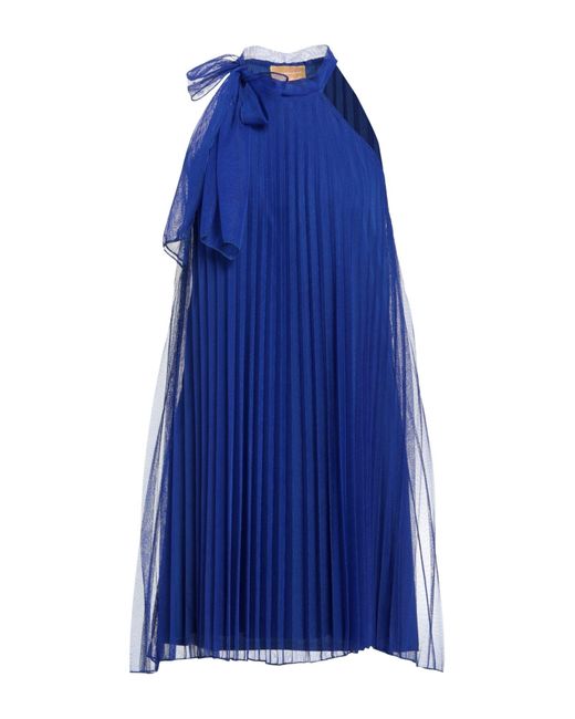 Carla Montanarini Blue Mini Dress