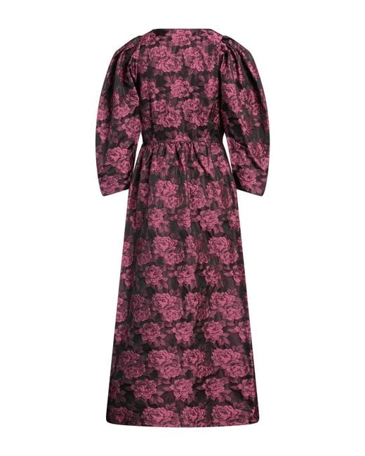 Ganni Red Midi Dress