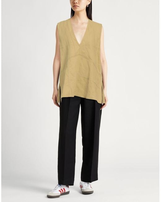 Jil Sander Natural Top Linen