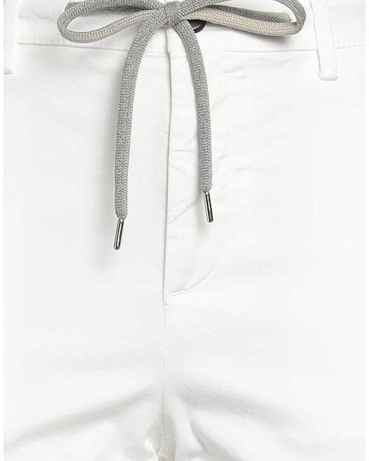 Eleventy White Trouser