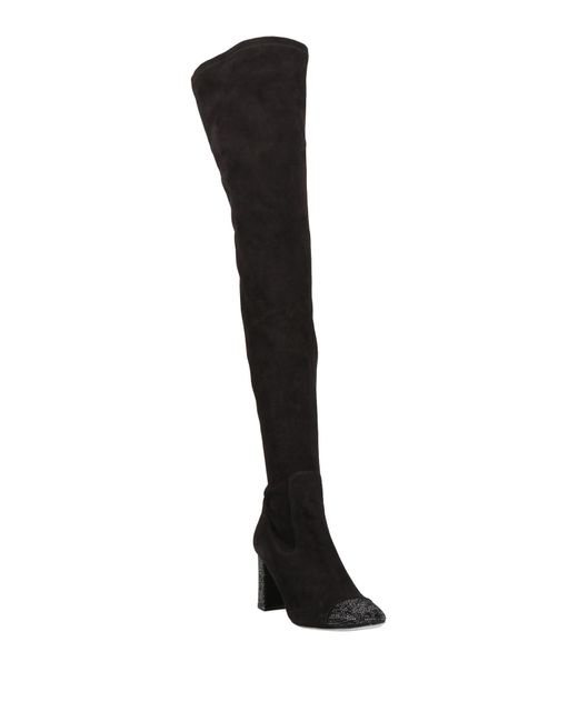 Rene Caovilla Black Boot Leather