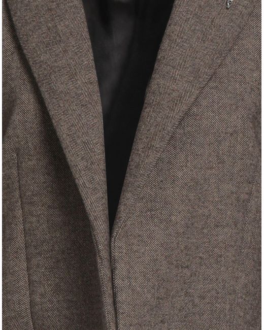 Souvenir Clubbing Brown Blazer Polyester, Viscose, Wool