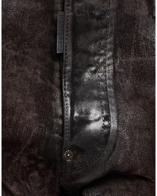 DSquared² Black Jeans Cotton, Polyester, Elastane for men
