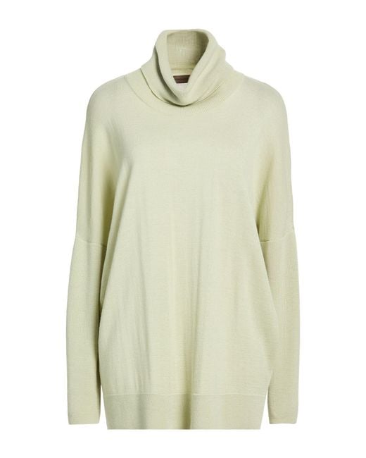 Messagerie White Turtleneck Acrylic, Wool
