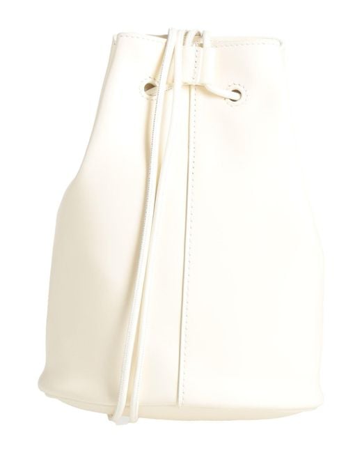 Jil Sander White Cross-Body Bag Calfskin