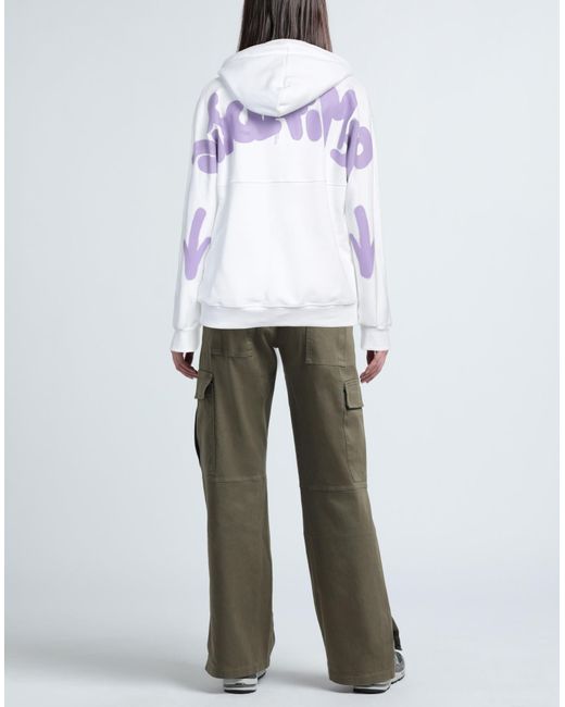 Sudadera DISCLAIMER de color White