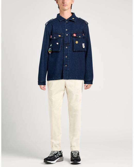 Berna Blue Denim Outerwear for men