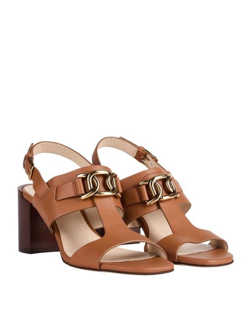 Tod's Brown Sandals Leather