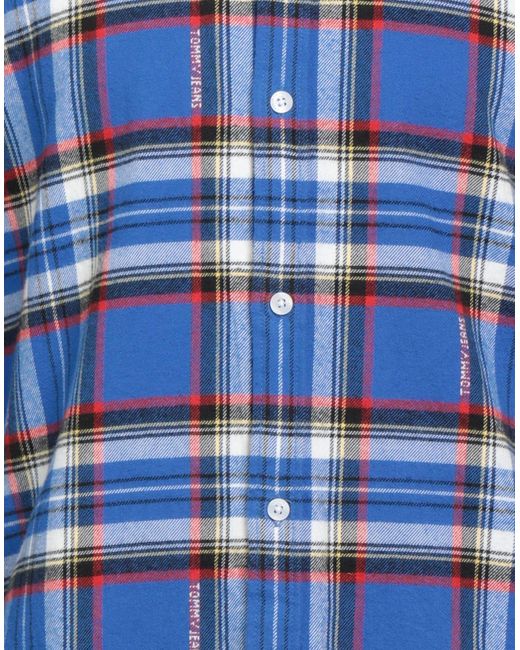 Tommy Hilfiger Blue Shirt Cotton for men
