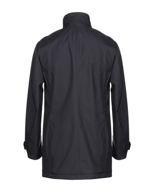 Moorer Blue Midnight Coat Polyester, Elastane for men