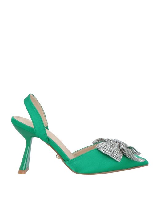 Twenty Four Haitch Green Pumps