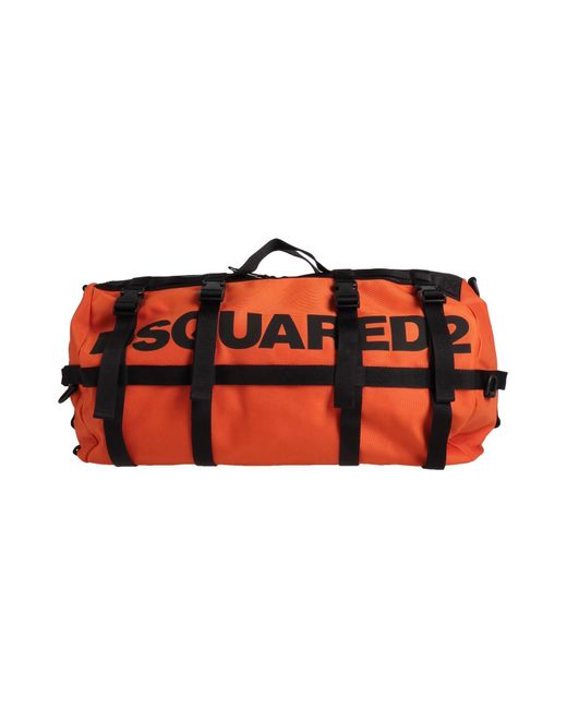 DSquared² Red Duffel Bags for men