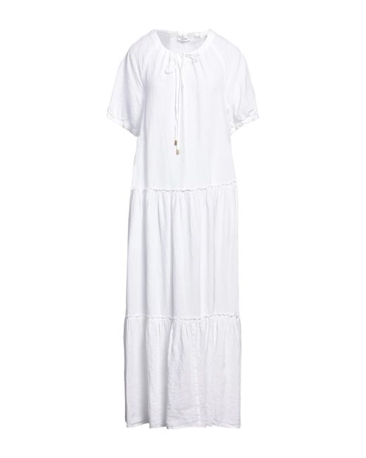 Peserico White Maxi Dress