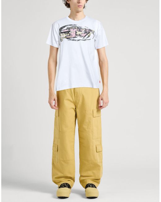 DIESEL White T-Shirt for men