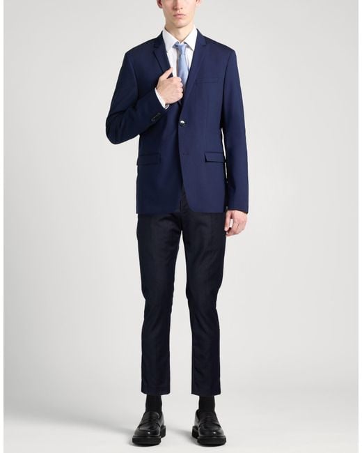 PT Torino Blue Pants Virgin Wool, Elastane for men