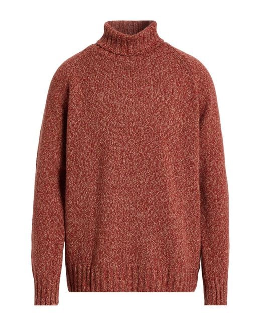 Gran Sasso Red Turtlenecks for men