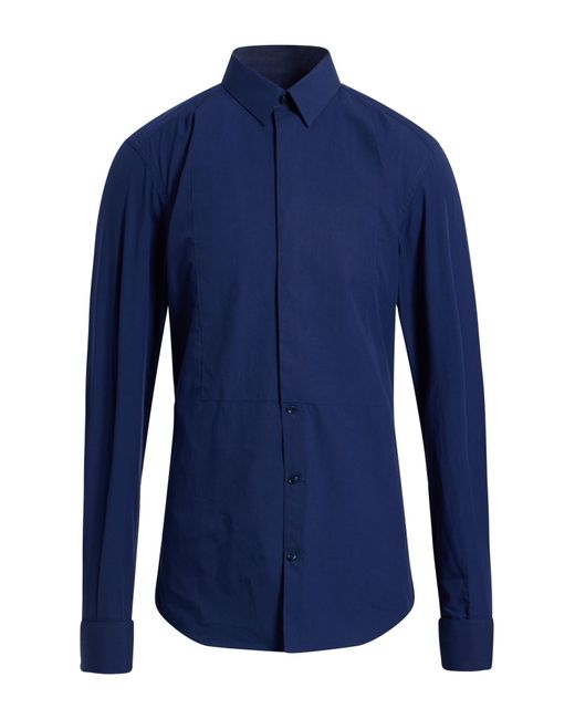 Dolce & Gabbana Men's Blue Shirt Cotton