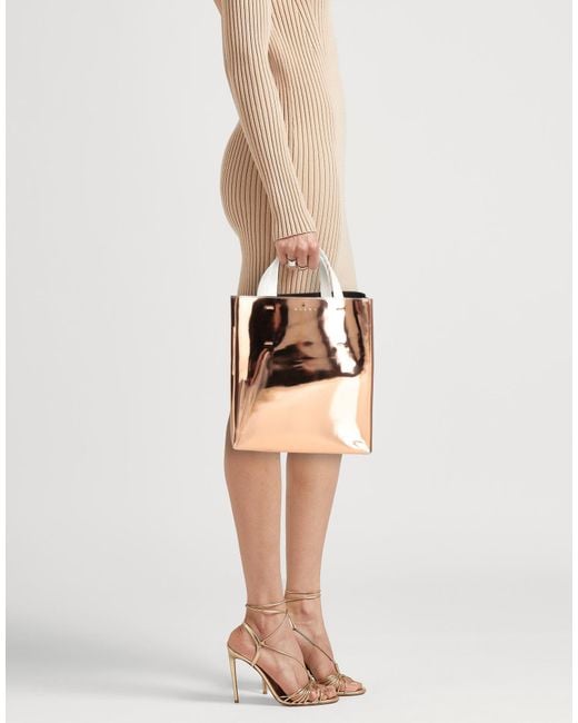 Marni Brown Handbag Polyurethane, Polyester