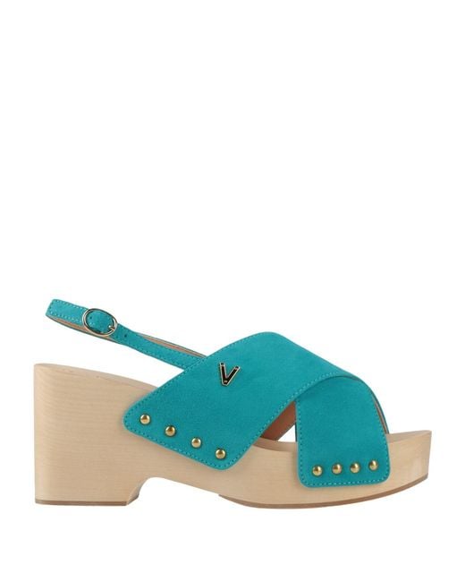 Via Roma 15 Blue Sandals