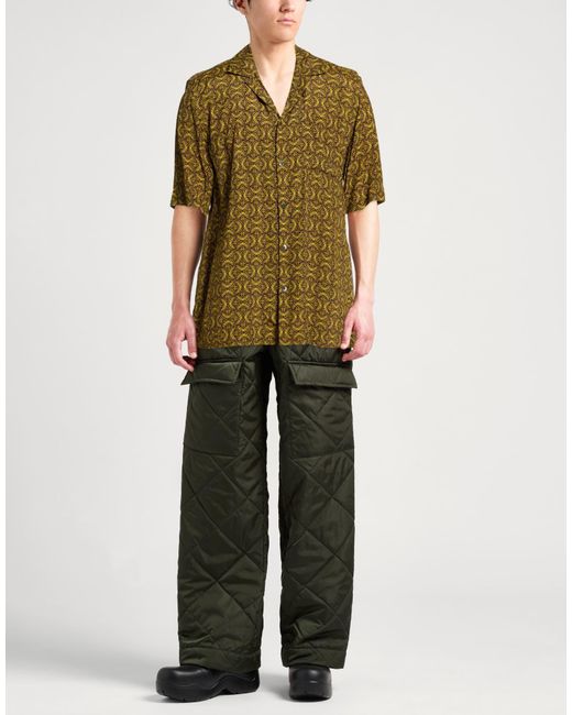 Dries Van Noten Green Shirt Viscose for men