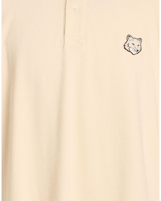 Maison Kitsuné Natural Polo Shirt Cotton for men