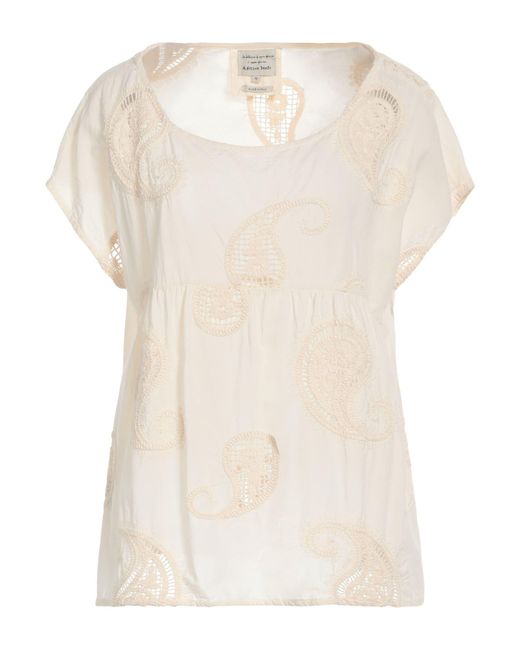 ALESSIA SANTI Natural Cream Top Cotton